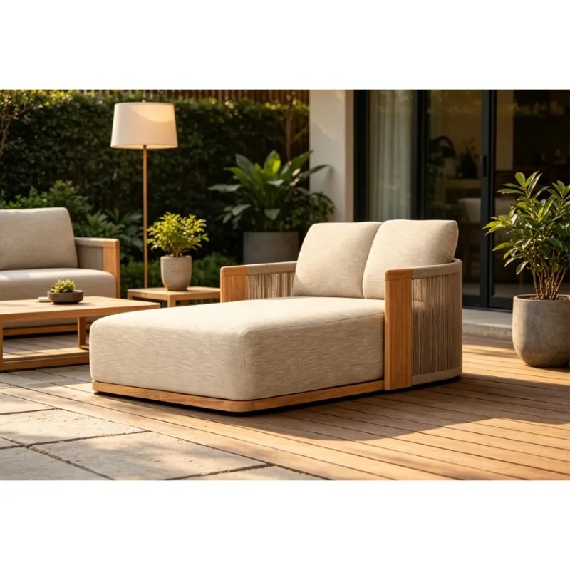 Outdoor Furniture Teak - Kursi Santai Kayu Jati Tahan Cuaca