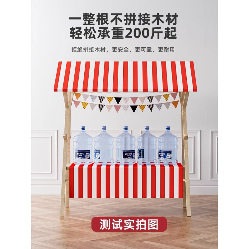Outdoor Furniture Vendors - Stan pajangan pasar kayu portabel untuk