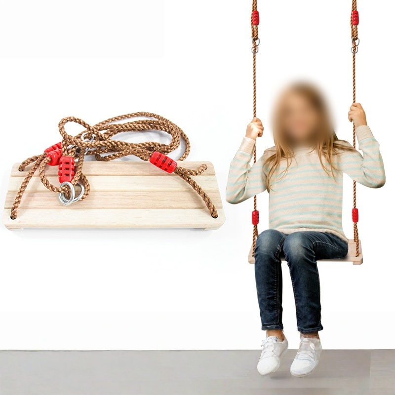 Outdoor Furniture Quality - Ayunan Kayu Gantung Berkualitas Tinggi, Dipoles,