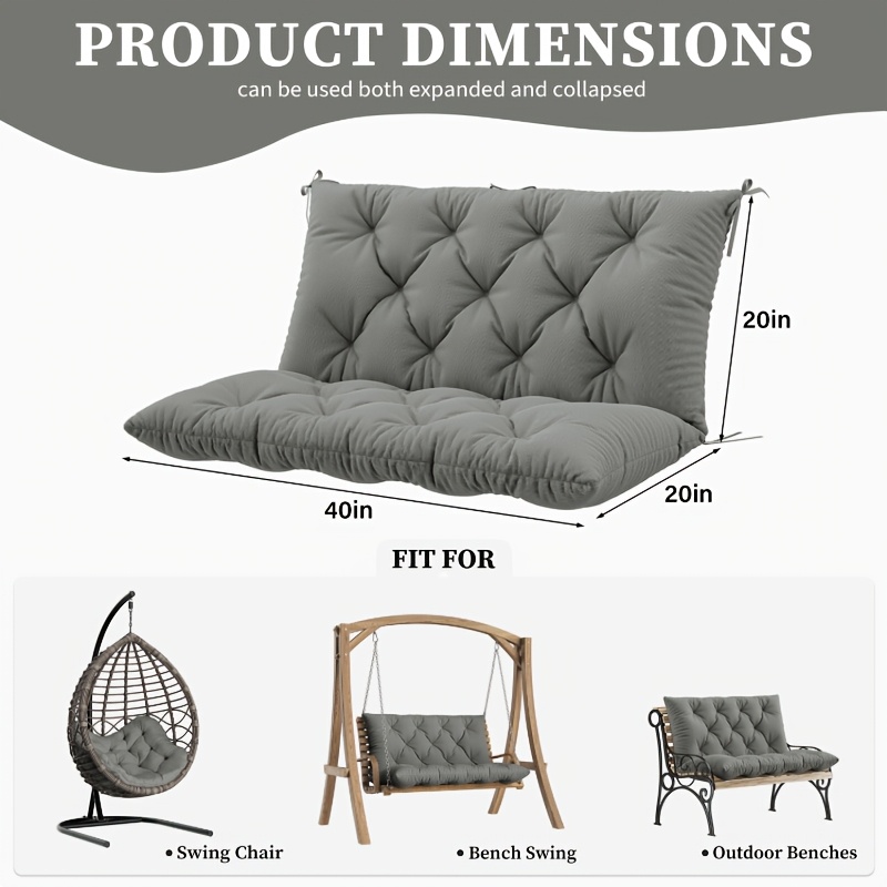 Outdoor Furniture Upholstery - Bantal Ayunan Teras 150x100cm untuk 2-3