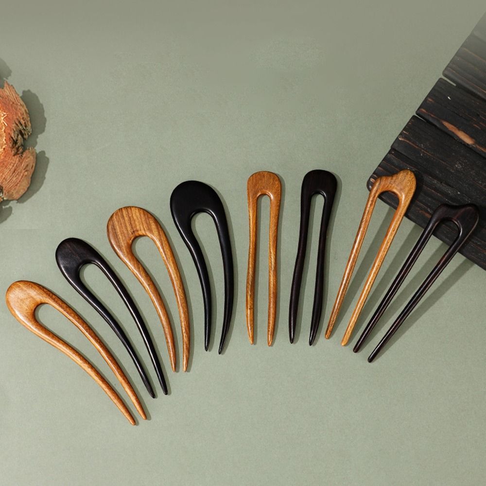 Outdoor Furniture Decor - Hiasan Kepala Stik Rambut Kayu Berbentuk