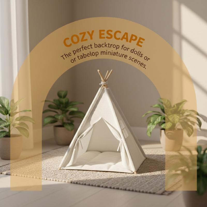 Outdoor Furniture Decor - [JN] Model Tenda Camping Skala 1:12