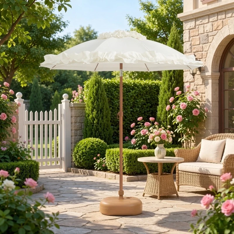 Outdoor Furniture Vendors - Payung Penutup Kios Komersial, Tiang Lurus,