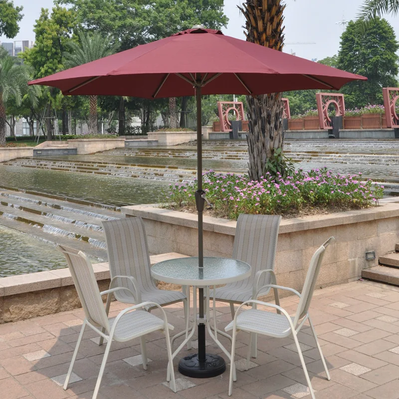 Payung Patio Manual Crank Besa - Outdoor Furniture Vendors ulasan dan harga