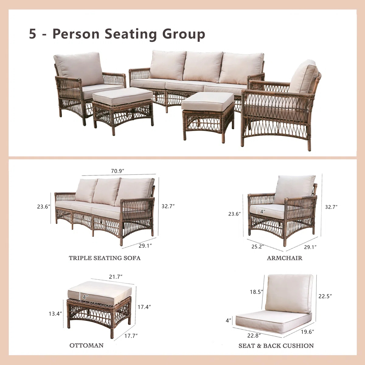 ！@Dwoo Set Furnitur Sofa Kursi - Outdoor Furniture Easy To Clean ulasan dan harga
