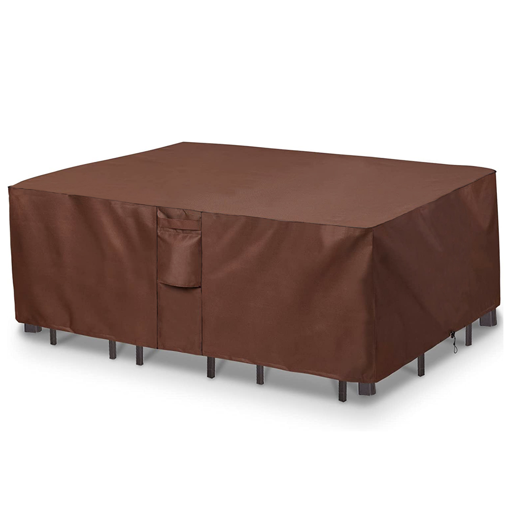 Cokelat 420D Tugas Berat Luar  - Outdoor Furniture Table And Chairs ulasan dan harga