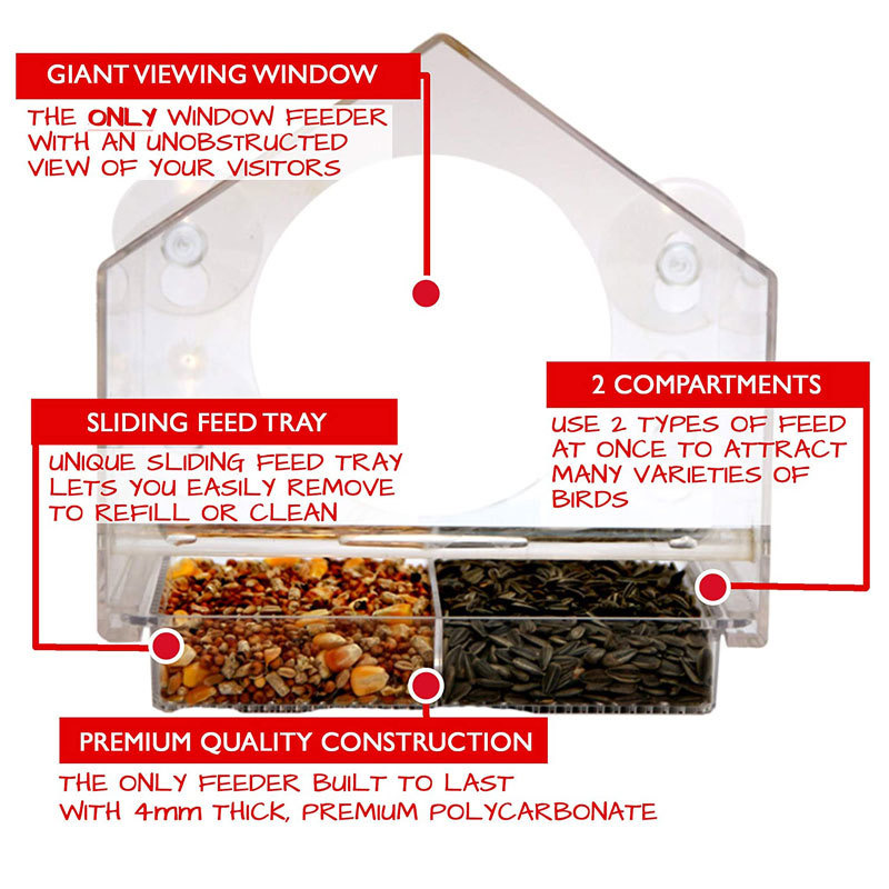 Tempat makan burung persegi pa - Outdoor Furniture Easy To Clean ulasan dan harga