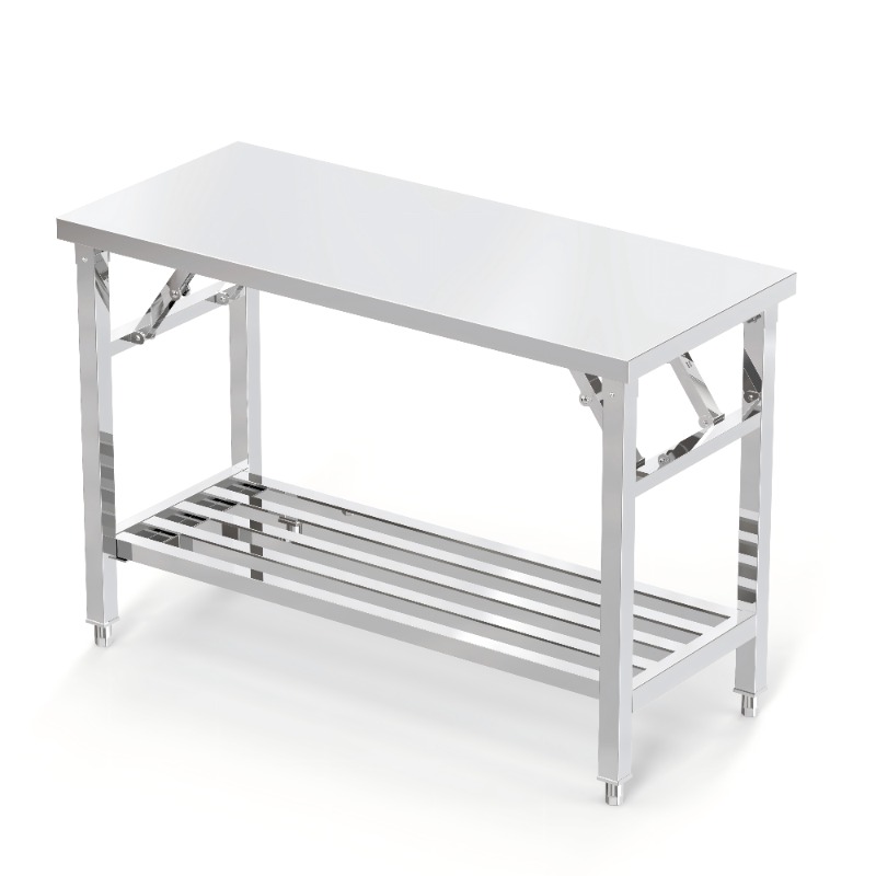 Meja Makan Lipat Stainless Ste - Outdoor Furniture Easy To Clean ulasan dan harga