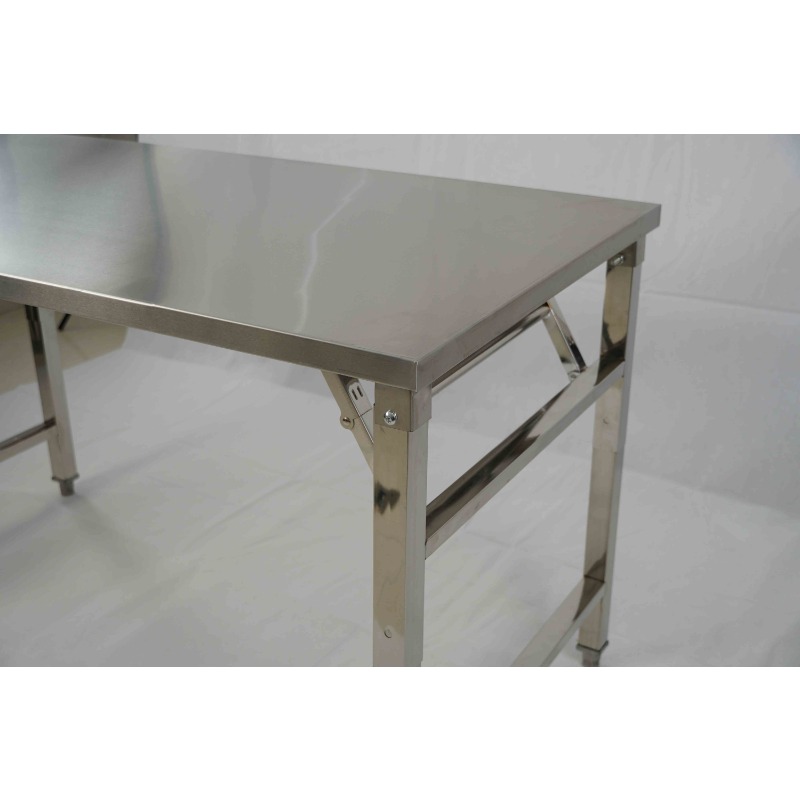Meja Makan Lipat Stainless Ste - Outdoor Furniture Easy To Clean ulasan dan harga