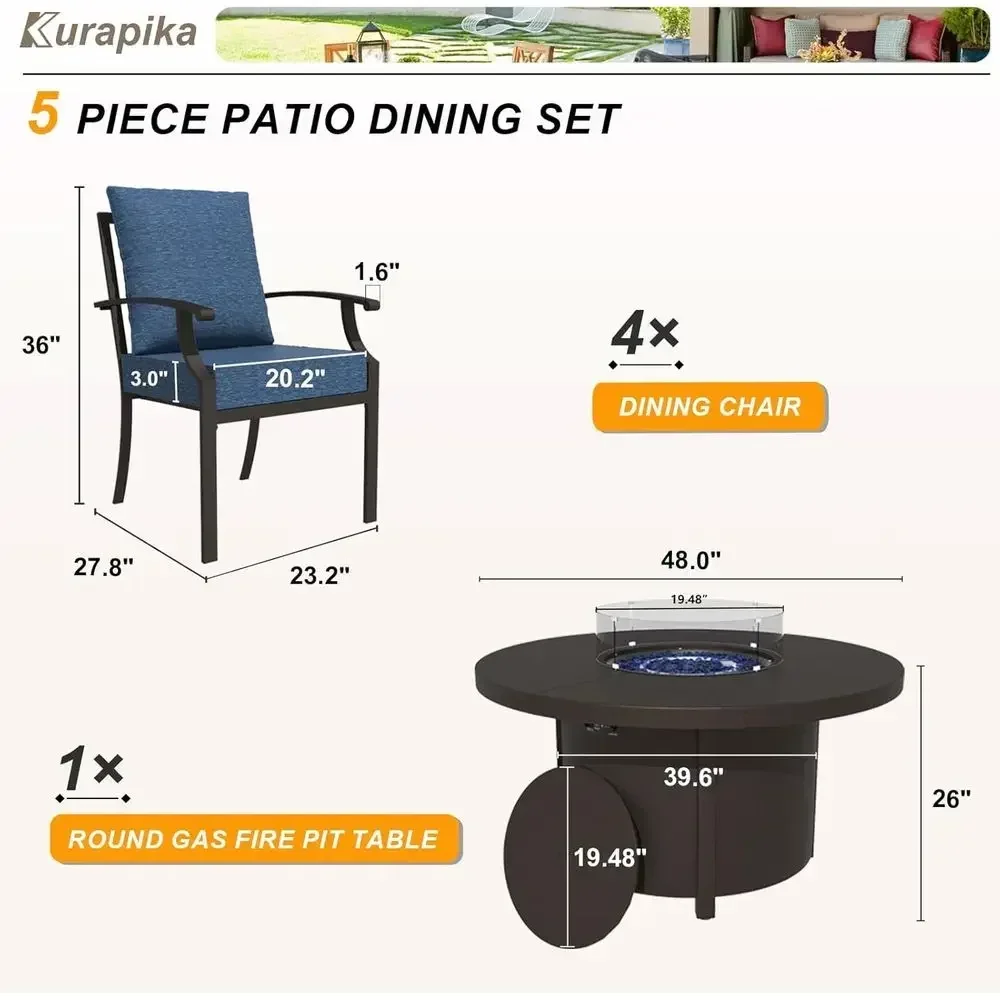 Set Furnitur Teras Luar Ruanga - Outdoor Furniture Fire Table ulasan dan harga