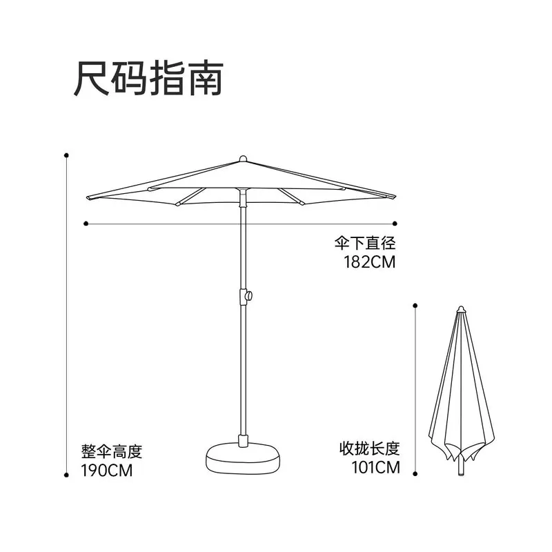 Payung Teras Luar Ruangan Berg - Outdoor Furniture Vendors ulasan dan harga