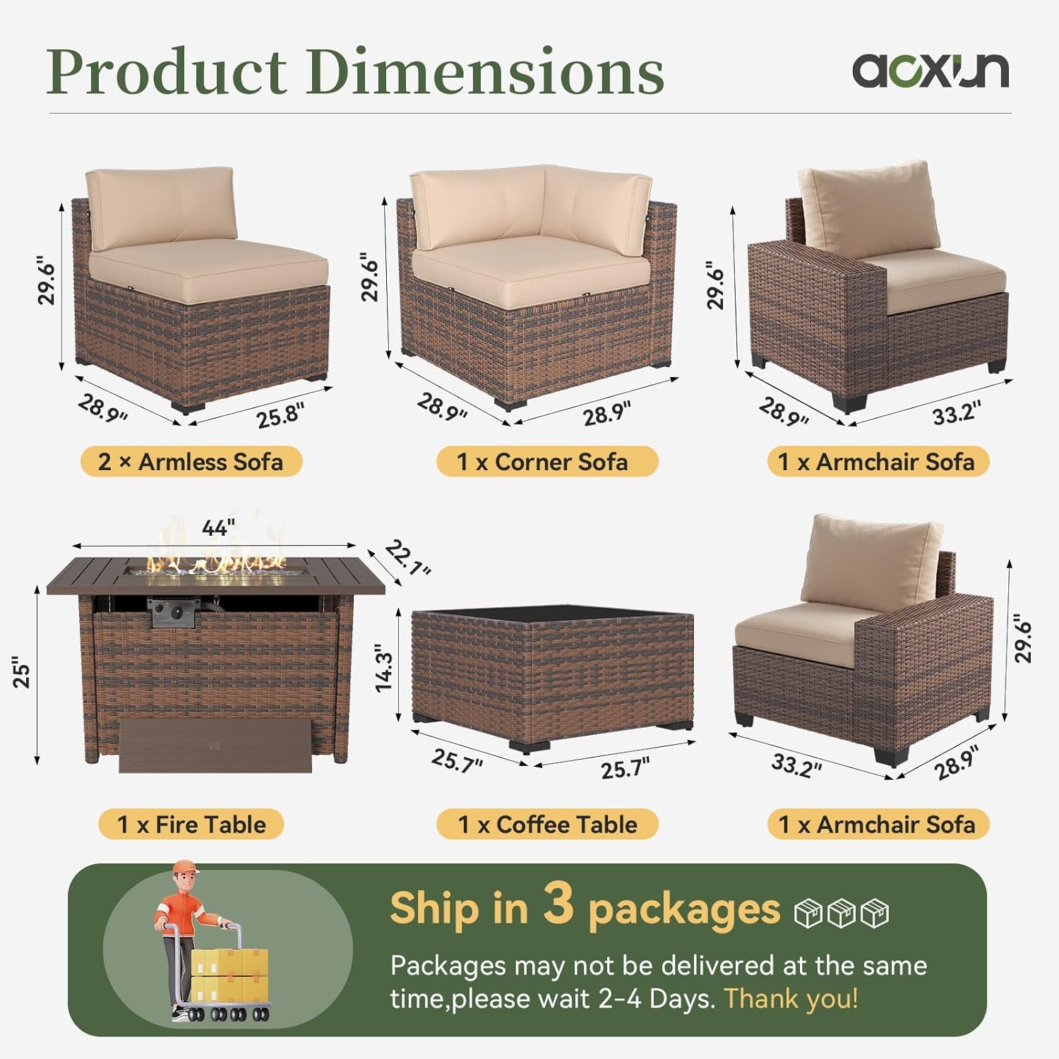 Set Furnitur Teras 7 Bagian de - Outdoor Furniture Fire Table ulasan dan harga