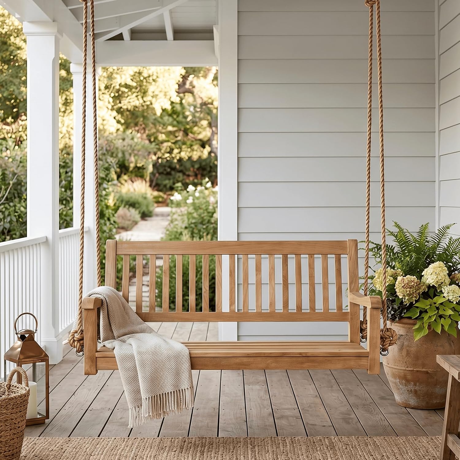Ayunan Teras Kayu Jati Kelas A - Outdoor Furniture Teak ulasan dan harga