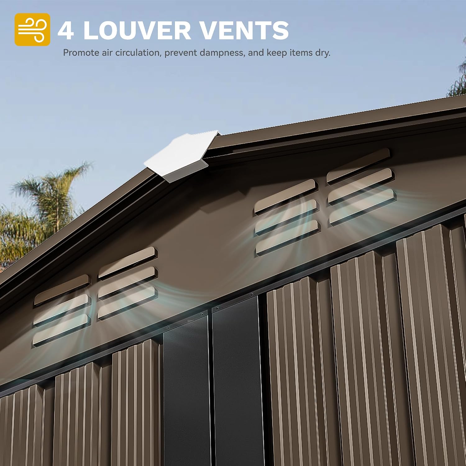 Gudang Penyimpanan Luar Ruanga - Outdoor Furniture Metal ulasan dan harga