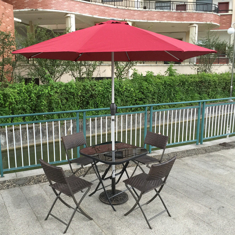 Set Meja dan Kursi Rotan Lipat - Outdoor Furniture Table And Chairs ulasan dan harga