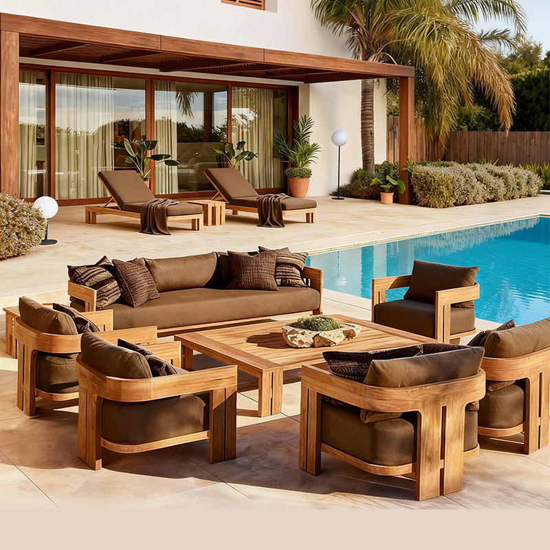 Set Sofa Kayu Jati Luar Ruanga - Outdoor Furniture Teak ulasan dan harga