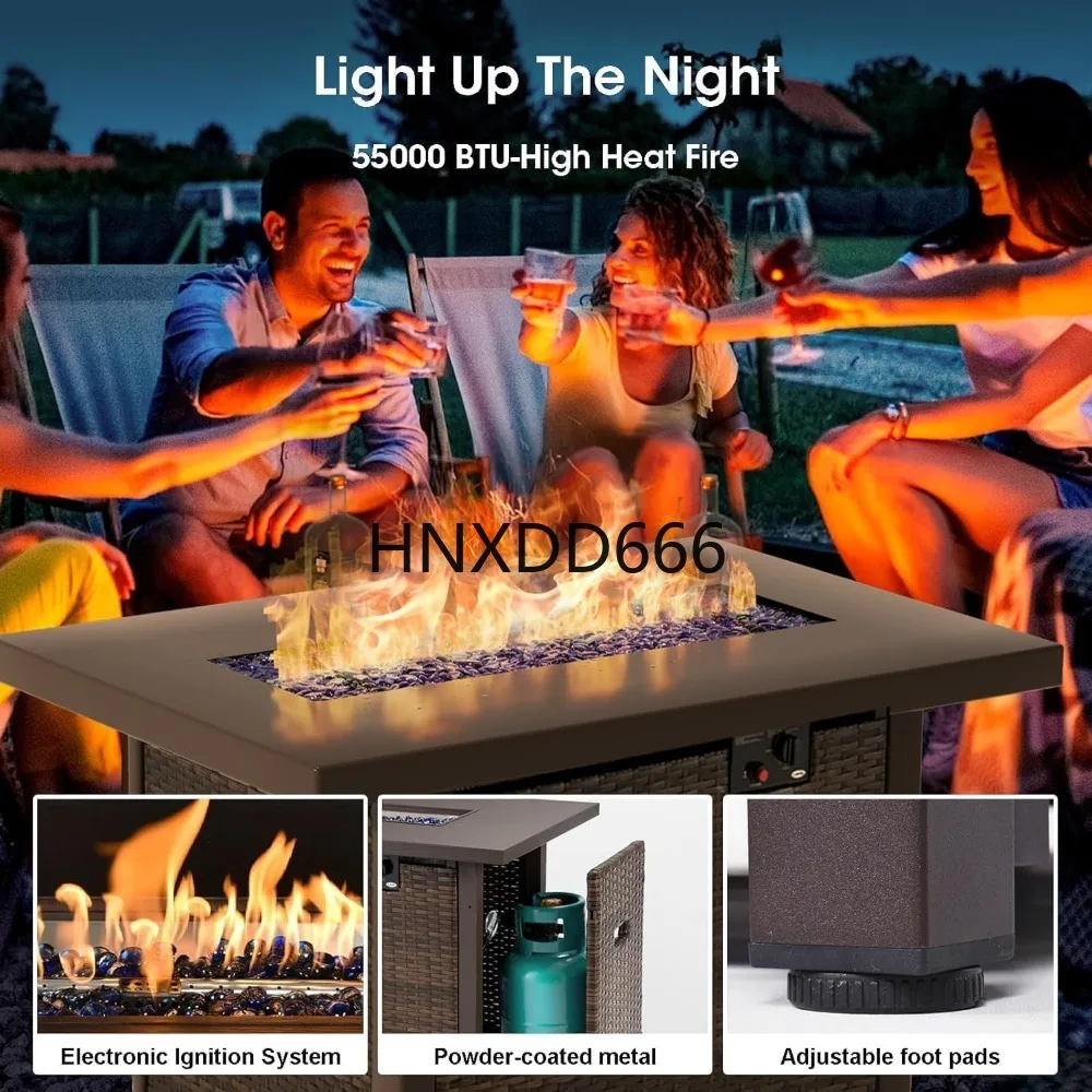 Set Furnitur Teras 7 Buah deng - Outdoor Furniture Fire Table ulasan dan harga