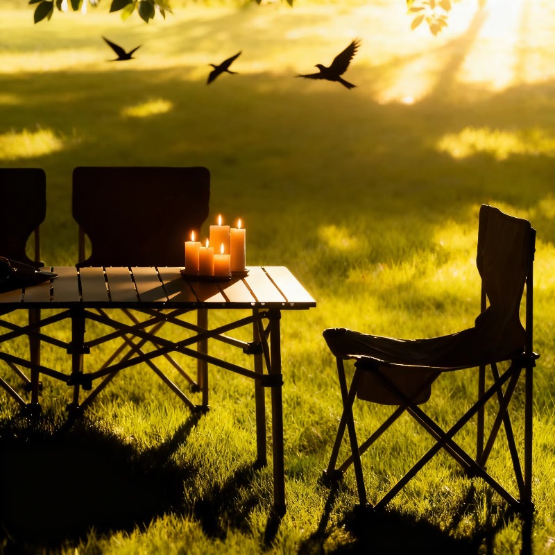 Meja Lipat Aluminium Alloy Ber - Outdoor Furniture Quality ulasan dan harga