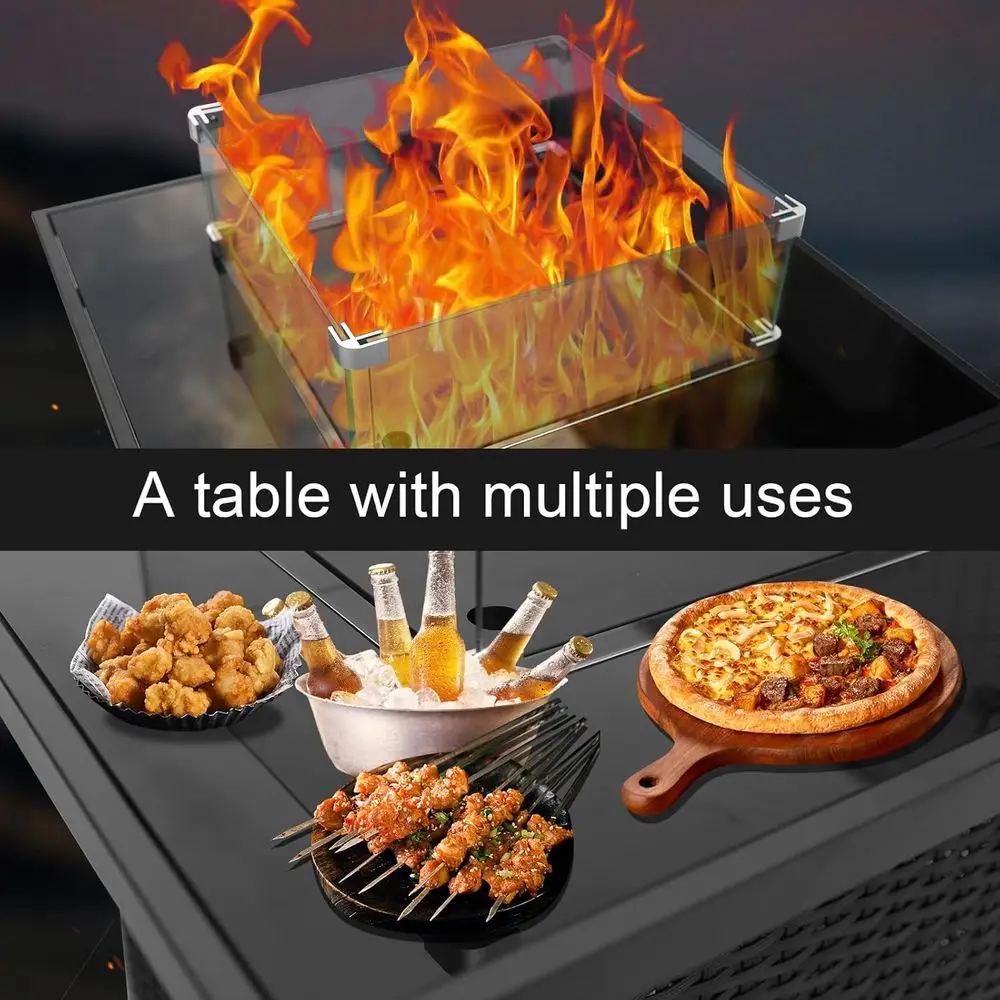 Set Furnitur Teras Luar Ruanga - Outdoor Furniture Fire Table ulasan dan harga