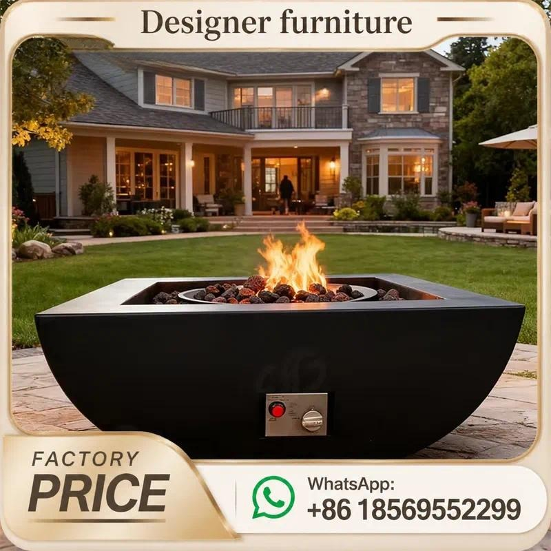 Meja Api Gas Luar Ruangan Kust - Outdoor Furniture Fire Table ulasan dan harga