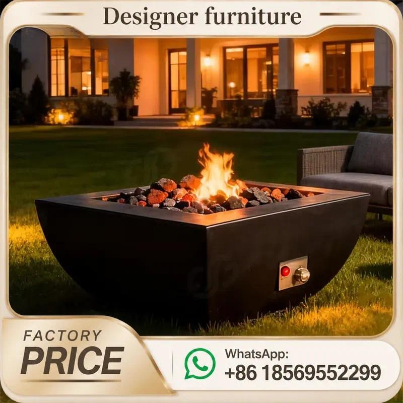 Meja Api Gas Luar Ruangan Kust - Outdoor Furniture Fire Table ulasan dan harga