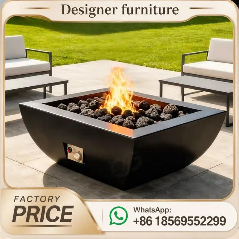 Meja Api Gas Luar Ruangan Kust - Outdoor Furniture Fire Table ulasan dan harga