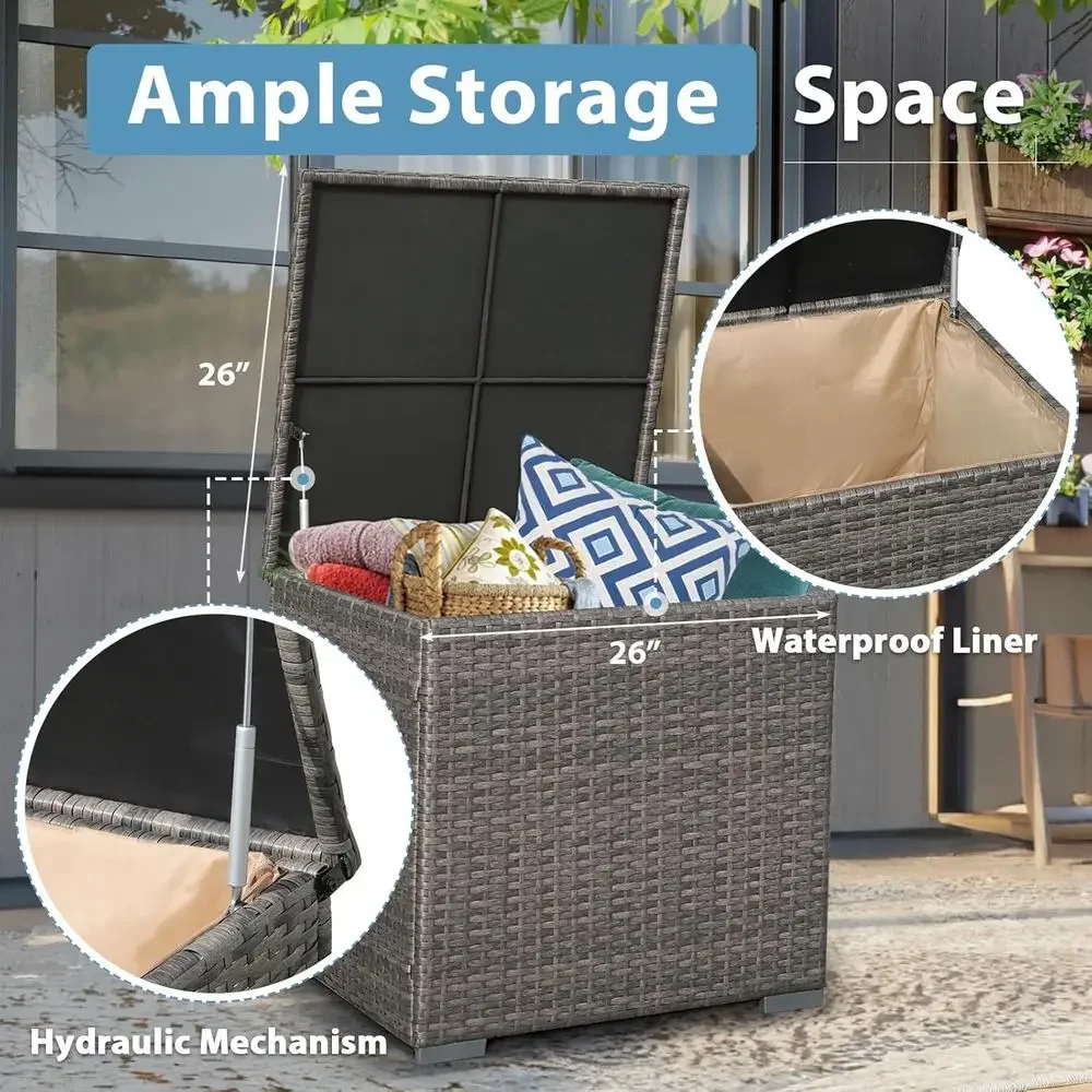 Set Furnitur Teras 8 Bagian de - Outdoor Furniture Fire Table ulasan dan harga