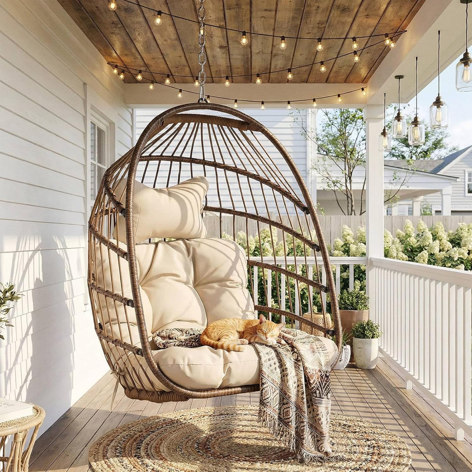 Kursi Telur Gantung Luar Ruang - Outdoor Furniture Egg Chair ulasan dan harga