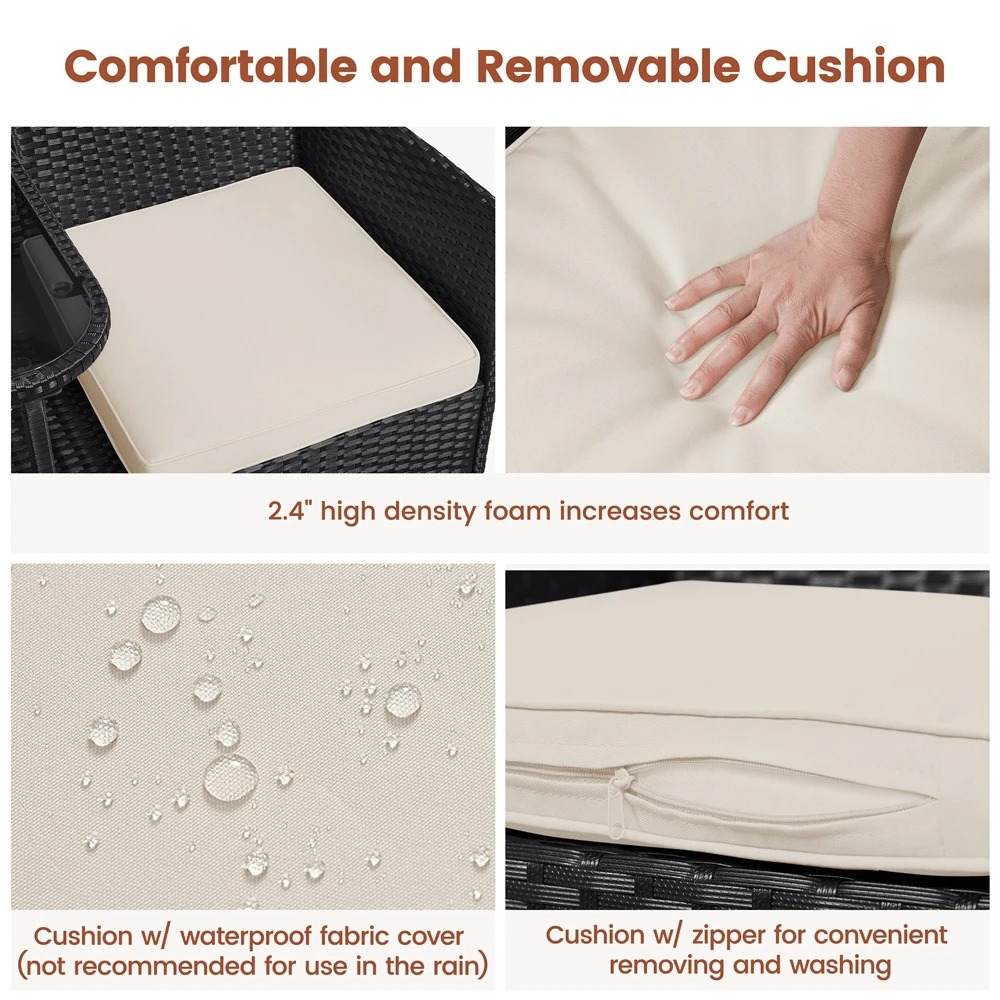 Kursi Ganda Luar Ruangan Premi - Outdoor Furniture Easy To Clean ulasan dan harga