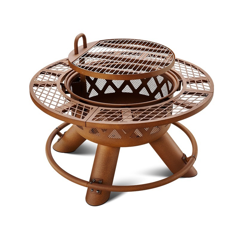 Set Pemanggang Barbekyu & Pera - Outdoor Furniture Fire Table ulasan dan harga