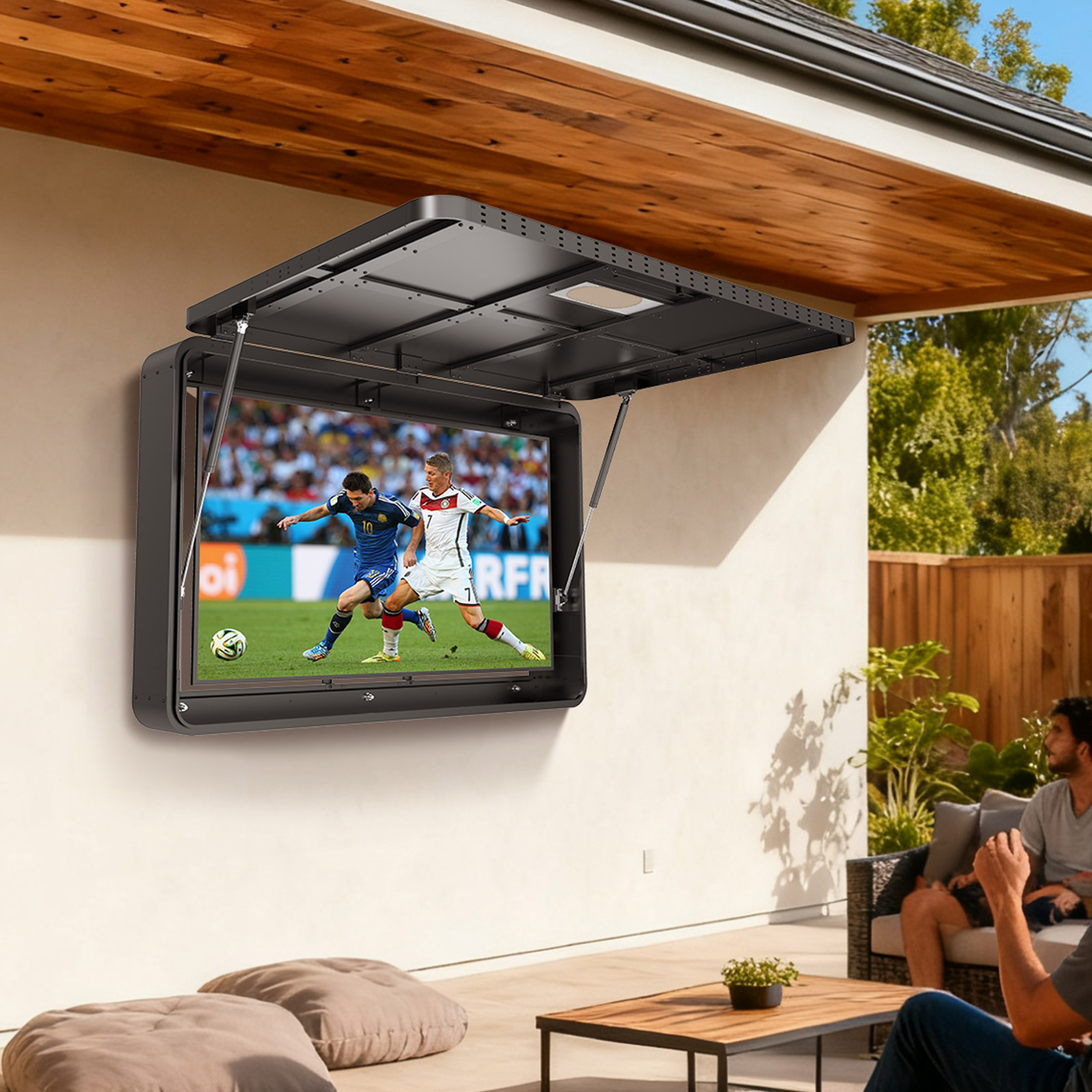 Kotak TV Luar Ruangan Logam 55 - Outdoor Furniture Metal ulasan dan harga