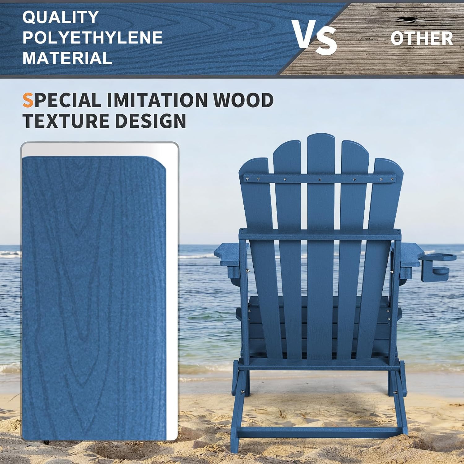 Kursi Adirondack Lipat Ukuran  - Outdoor Furniture Easy To Clean ulasan dan harga