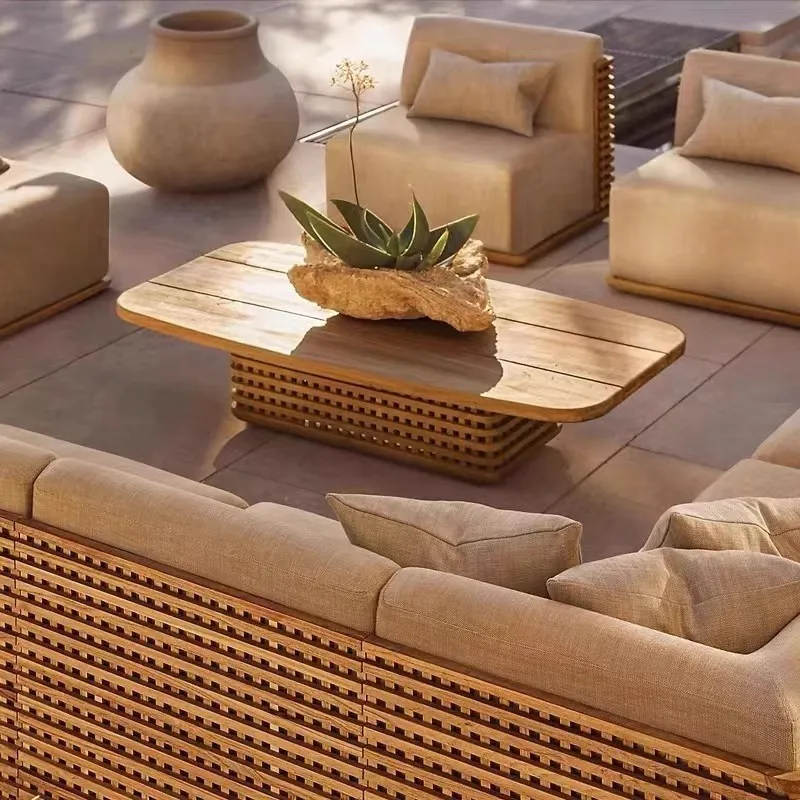 Set Sofa Kayu Jati Tahan Air u - Outdoor Furniture Teak ulasan dan harga