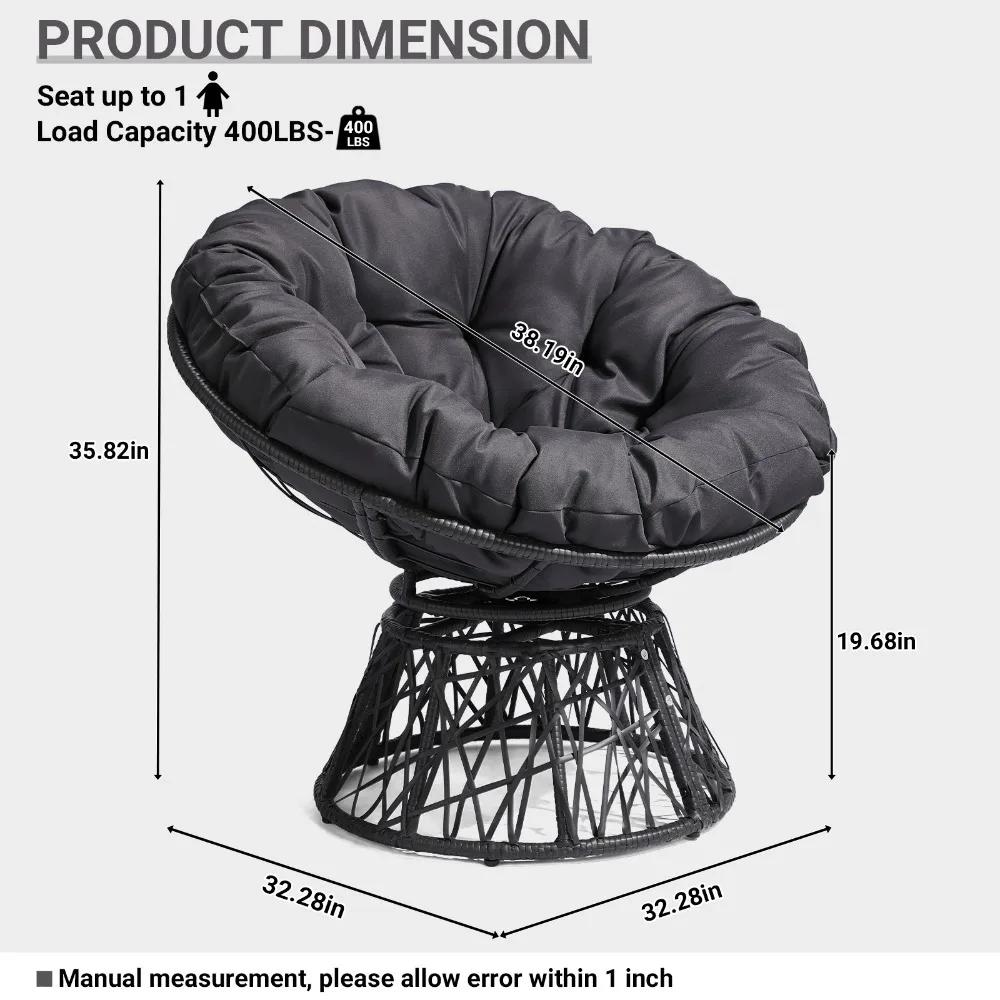 Kursi Telur Putar 360 Derajat  - Outdoor Furniture Egg Chair ulasan dan harga