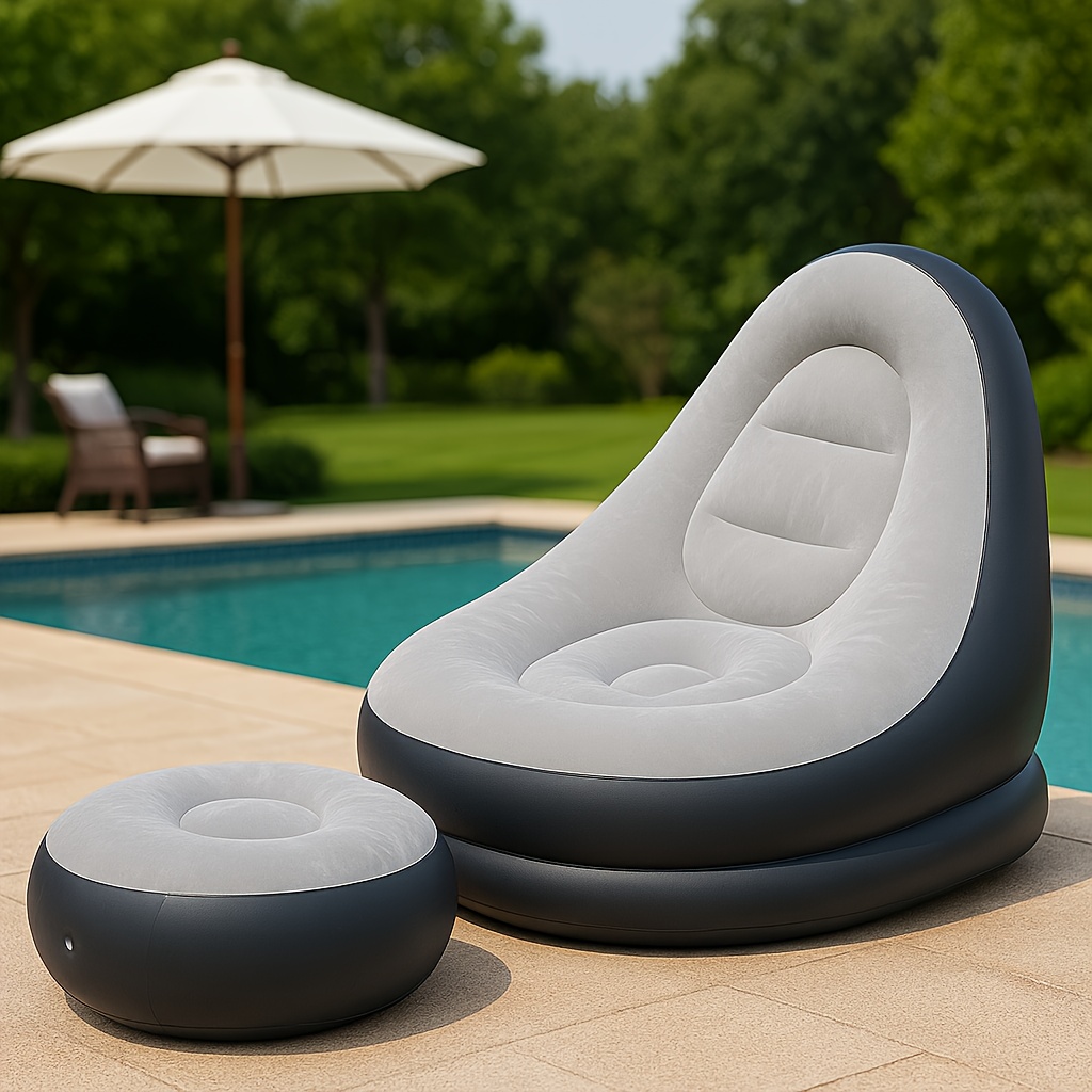 Kursi Santai Tiup Lipat Sofa U - Outdoor Daybed Sofa ulasan dan harga